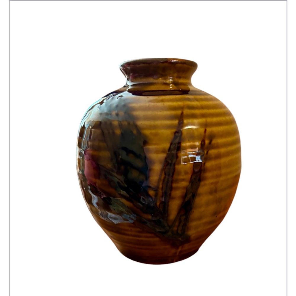 *3 for $30* VINTAGE STONEWARE VASE, Pottery. Made in Japan. - Picture 6 of 7
